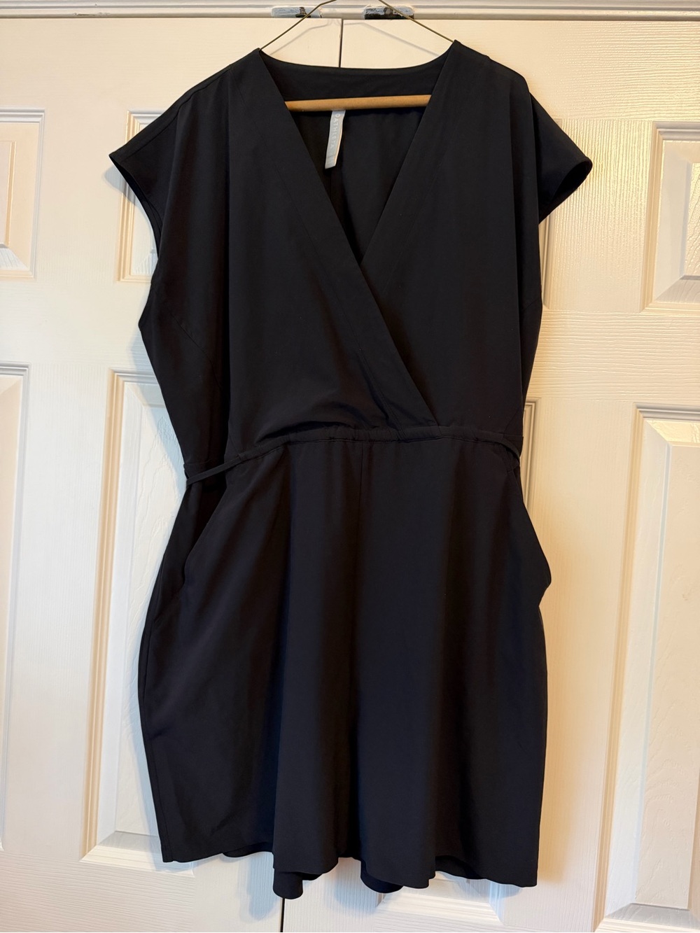 Black V-Neck Women’s Romper - Picture 1 of 4